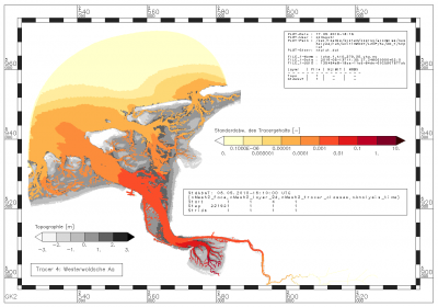 Standardabweichung des Gehalts an Tracern aus der Westerwoldsche Aa innerhalb des Analysezeitraums