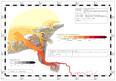 Standardabweichung des Gehalts an Tracern aus der Jümme innerhalb des Analysezeitraums