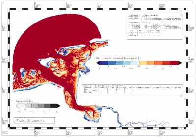 Relative Häufigkeit, mit der der Gehalt an Tracern aus der Jümme den Grenzwert 0.0247 [-] unterschreitet