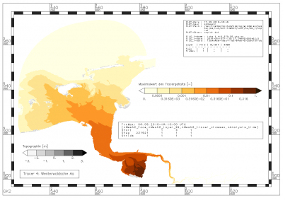 Höchster Wert des Gehalts an Tracern aus der Westerwoldsche Aa innerhalb des Analysezeitraums