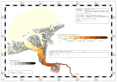 Median (Quantil Q_0.50) des Tracergehalts für Tracer aus der Ems innerhalb des Analysezeitraums
