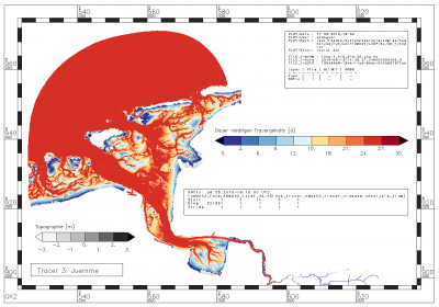 Zeitraum, in dem der Gehalt an Tracern aus der Jümme innerhalb des Analysezeitraums unter 0.43925 [-] liegt