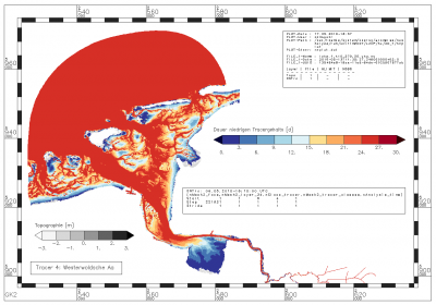 Zeitraum, in dem der Gehalt an Tracern aus der Westerwoldsche Aa innerhalb des Analysezeitraums unter 0.0247 [-] liegt