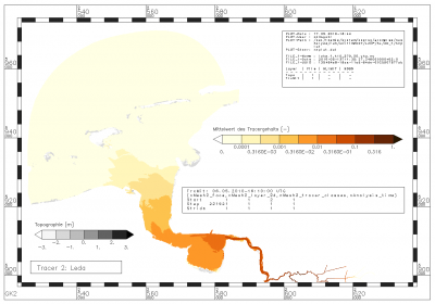 Mittelwert des Gehalts an Tracern aus der Leda innerhalb des Analysezeitraums