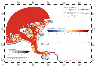 Zeitraum, in dem der Gehalt an Tracern aus der Westerwoldsche Aa innerhalb des Analysezeitraums unter 0.43925 [-] liegt