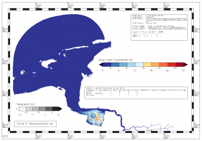 Zeitraum, in dem der Gehalt an Tracern aus der Westerwoldsche Aa innerhalb des Analysezeitraums über 0.0247 [-] liegt