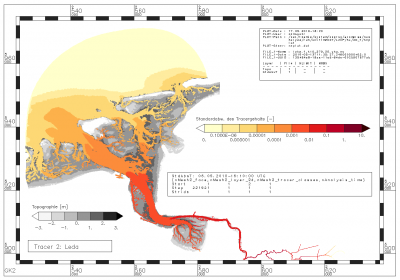 Standardabweichung des Gehalts an Tracern aus der Leda innerhalb des Analysezeitraums