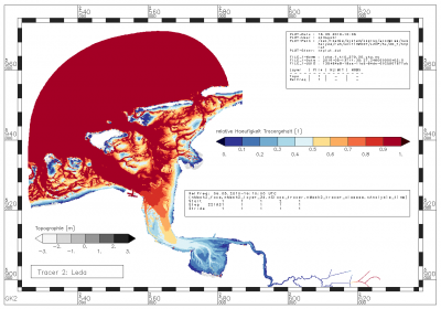 Relative Häufigkeit, mit der der Gehalt an Tracern aus der Leda im Bereich zwischen 0.000000 [-] und 0.001778 [-] liegt