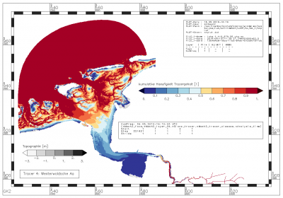 cumulative frequency with which the tracer from the Westerwoldsche Aa is in the range between 0.0 [-] and 0.001778 [-]