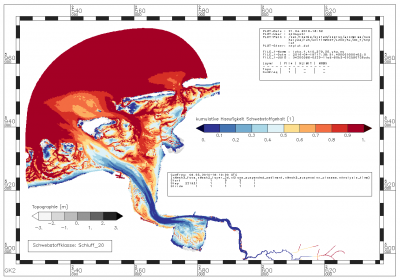 cumulative frequency with which the suspended sediment value is in the range between 0.0 kg/m**3 and 0.100000 kg/m**3