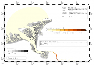 value of tracer from the Ems, which is not exceeded by 5% of the tracer values within the period of data analysis
