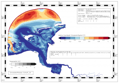 relative frequency with which the suspended sediment value is in the range between 0.010000 kg/m**3 and 0.031600 kg/m**3