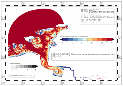 frequency with which the suspended sediment lies below the suspended sediment limit of 0.2080 kg/m**3