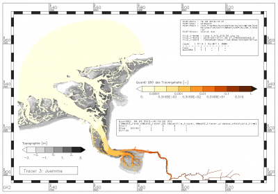 value of tracer from the Jümme, which is not exceeded by 50% of the tracer values within the period of data analysis