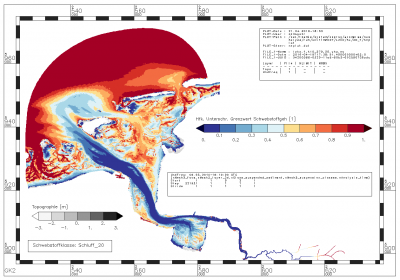 frequency with which the suspended sediment lies below the suspended sediment limit of 0.0658 kg/m**3